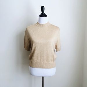 Vintage Gold St. John Knit Top